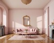 A Timeless Classic: A Victorian Living Room Interior generative ai