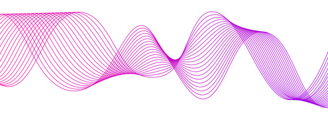 Abstract colorful wave line transparent background modern stream wave background and wave curve lines background. Vector business Illustration pattern of lines in transparent background