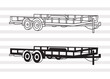 Big Tex Trailers SVG, Flatbed Semi Truck Svg, Flatbed Gooseneck Trailer Svg, Semi Cargo Trailer Bundle