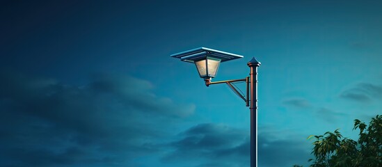 Wall Mural - Solar powered contemporary streetlight