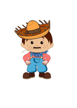 Homem caipira - fazendeiro
festa junina
