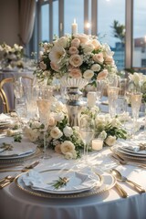 wedding reception table