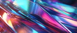 Abstract twist curve geometry, 3d rendering holographic iridescent gradient design element for banners, backgrounds, wallpapers, posters and covers. Generative ai