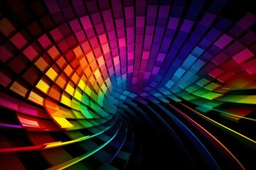 Wall Mural - Rainbow futuristic modern background, colorful gradient wallpaper