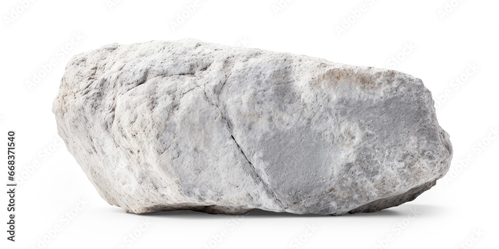 white heavy rock, png file of isolated cutout object on transparent ...