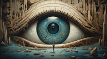 The All-Seeing Eye Shaping The World. A Captivating Photo Showcasing The Masonic Symbol Of The Providence Eye