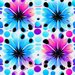 Aufkleber - Polka Dot Kaleidoscope Pattern