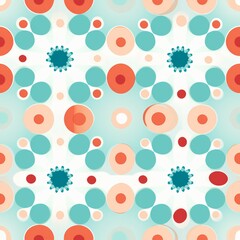 Aufkleber - Polka Dot Kaleidoscope Pattern