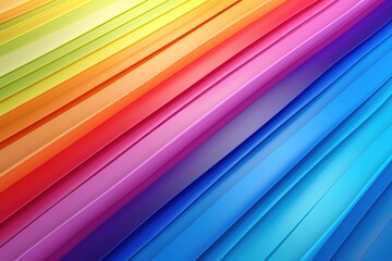 Wall Mural - Colorful lines wallpaper in the style of stripped rainbow lines