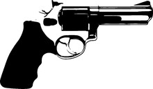 Revolver Pistol Illustration
