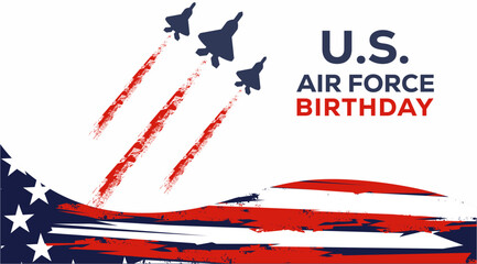 U.S air force birthday vektor background	