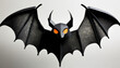 black halloween bat paper cut art ai generated png file no background