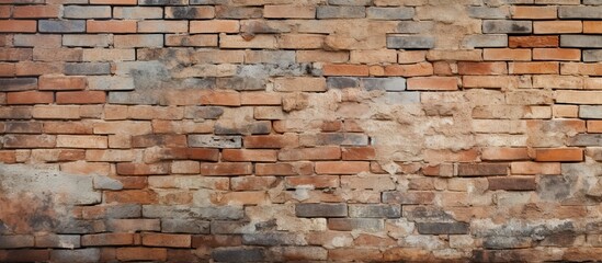 Canvas Print - Old brick wall vintage texture for backdrop and wallpaper