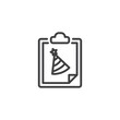 Party Planning line icon