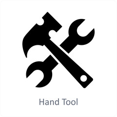 Hand Tool and repair icon concept