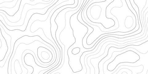 Wall Mural - Abstract topographic contours map background. Topography white wave lines vector background. Topographic map Patterns, Topographic map and place for texture. Wavy curve lines banner design.