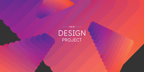 Poster - A template to use in your design. A composition of geometric shapes. Graphic elements for design and creativity.
