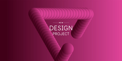Poster - Abstract geometric background of simple shapes. A template for design and creativity.