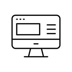 Web design icon isolate white background vector stock illustration