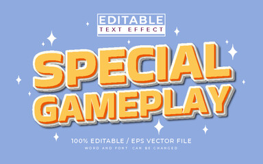 Wall Mural - 3D Special Gameplay editable text effect