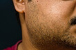 © Sourav  Dey - partially blurred side view of face of Indian adult male