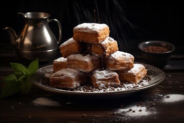 Canvas Print - chocolate chip muffins