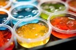 © altitudevisual - close-up of petri dishes with bacterial cultures