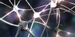 neuron, neuron transmits a signal, nerve node, neural network, 3D rendering