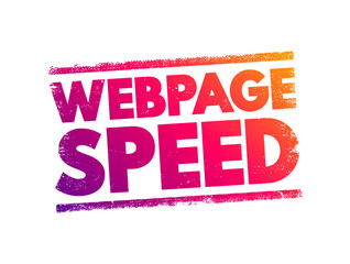 Aufkleber - webpage speed text stamp, concept background