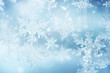 © Sherry Lemcke - AI Snowflake icy blue seasonal backdrop