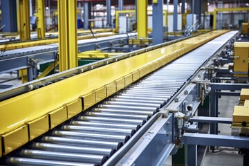 Canvas Print - snap of television production factory conveyor system