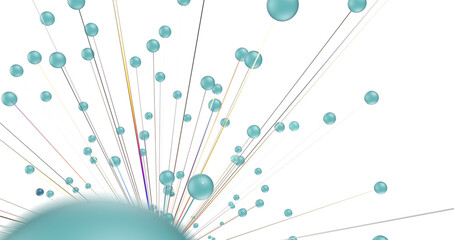 Aufkleber - Concept of AI technology, Motion of digital data flow.