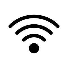 Poster - Simple wifi connection signal icon. Vector.