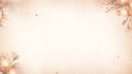 Poster - light orange abstract christmas background