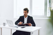 © SHOTPRIME STUDIO - Man working office business laptop glasses tired