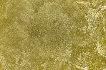 Wall Mural - Texture of golden decorative plaster or concrete. Abstract gold grunge background.