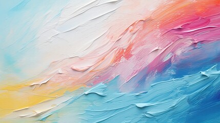 Wall Mural - Astract colorful artistic acrylic brush strokes