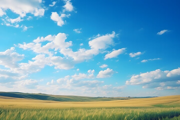 Beautiful landscape of nature with blue clean sky