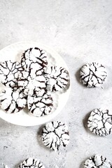 Sticker - Homemade Chocolate crinkle cookies | Christmas holiday desserts