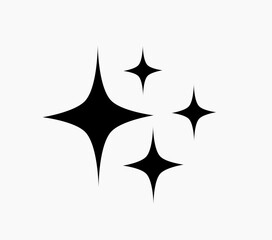 Wall Mural - stars twinkling icon.