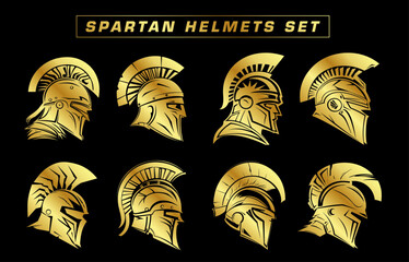 spartaner helm gold krieger gladiator sparta set