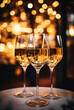 © No background - glasses of champagne