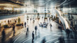 © Maciej Koba - Dynamic Business Motion: Long Exposure Office Lobby. Generative AL