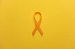 Yellow ribbon, childhood cancer awareness day symbol