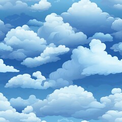 Wall Mural - Create seamless cloud patterns for digital animations