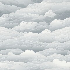 Sticker - Seamless Cloud Texture Pattern for Professional Presentations