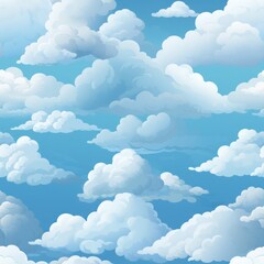 Sticker - Seamless Tilable Cloud Texture Pattern for Virtual Environments