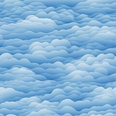 Sticker - Seamless cloud texture: optimal for virtual settings in tilable pattern.