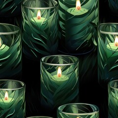 Poster - Seamless Glass Texture - Ideal for Candle Holders