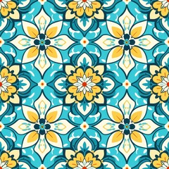 Sticker - Seamless Moroccan Bedding Pattern - Tilable